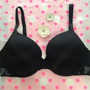 VS PINK like new Glitter Logo 36D